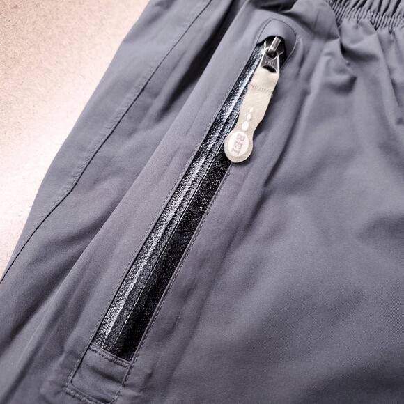 REI Waterproof Rain Pants Sealed Seams Drawstring Zip Ankles Women M Gray - Picture 11 of 13